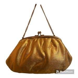 Vintage Liquid Gold Evening Bag Clutch
